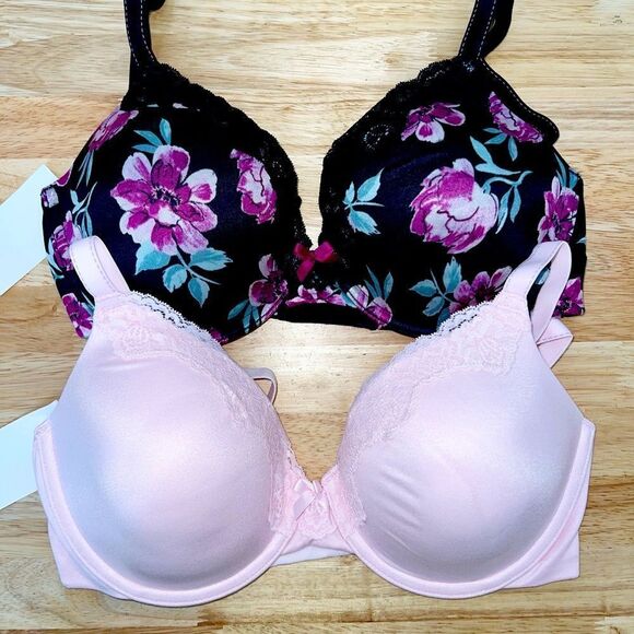 NWT 2 PACK MAIDENFORM Underwire T-shirt bras - Picture 1 of 1